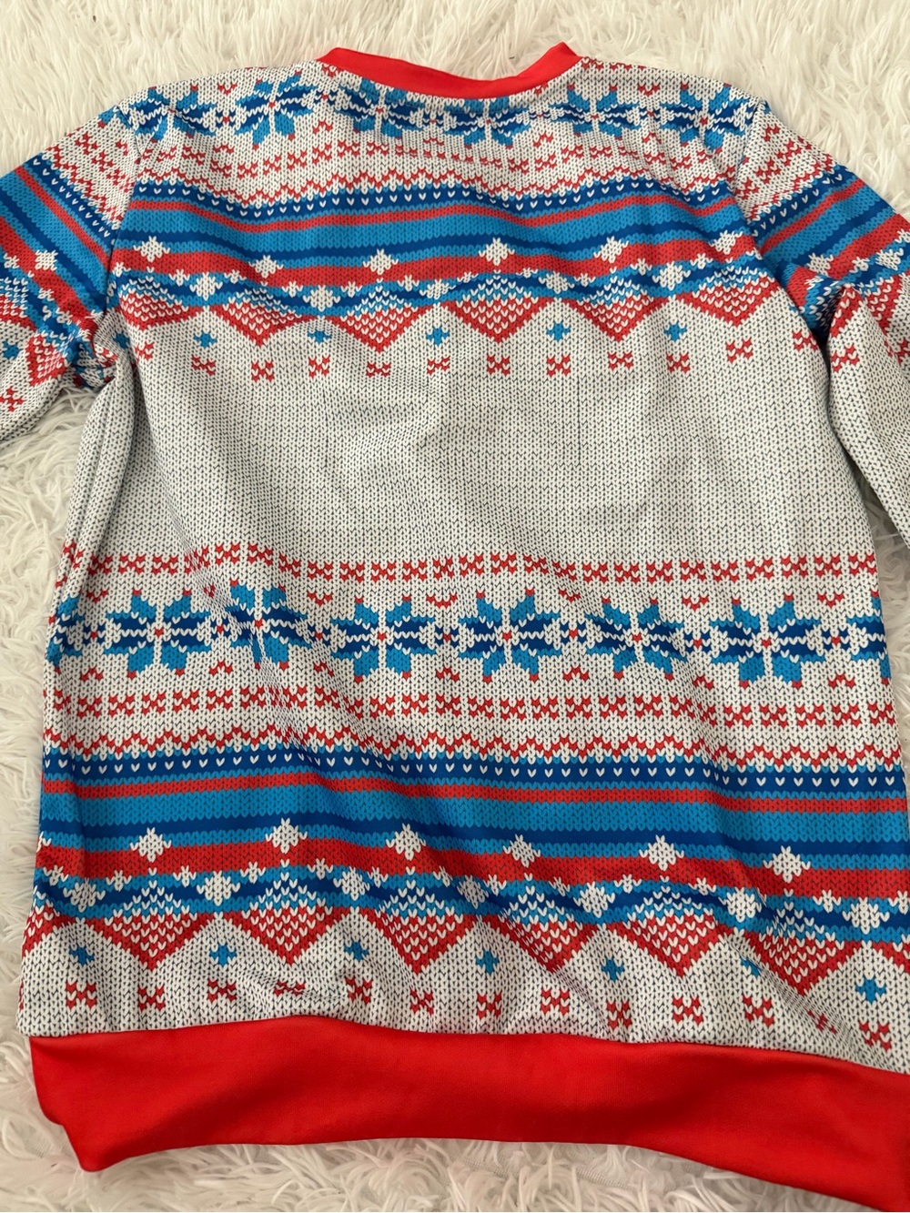 Mainfini Ugly Christmas Sweater Oversized M Merry Christmas Reindeer - Picture 5 of 5